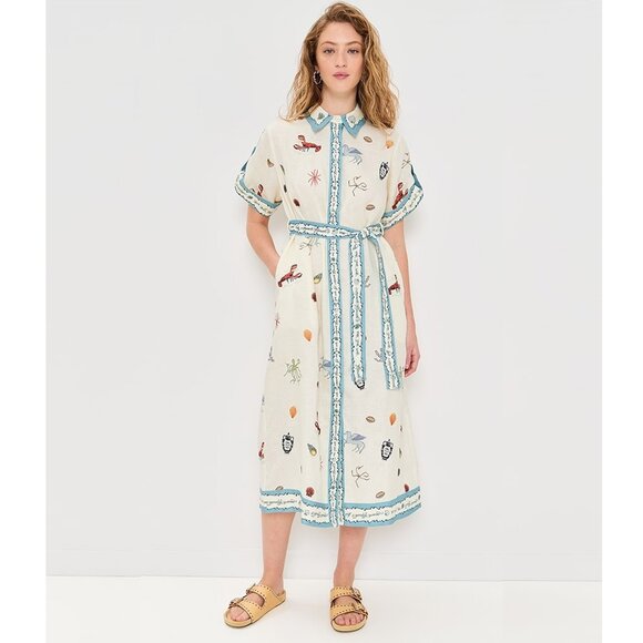 Alemais Dresses & Skirts - Alemais Sandy Embroidered Shirt Dress